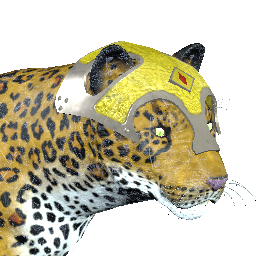 Leopardo Blindado de Satén Congelado