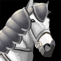 Cheval Armuré (Blanc)