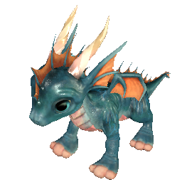 Baby Seedrache (blau)