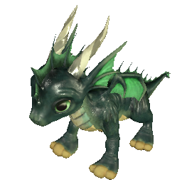 Dragón Marino Bebé (Verde) (30d)