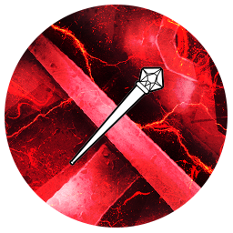 Storm-Red Skin für Damascus Zauberstab